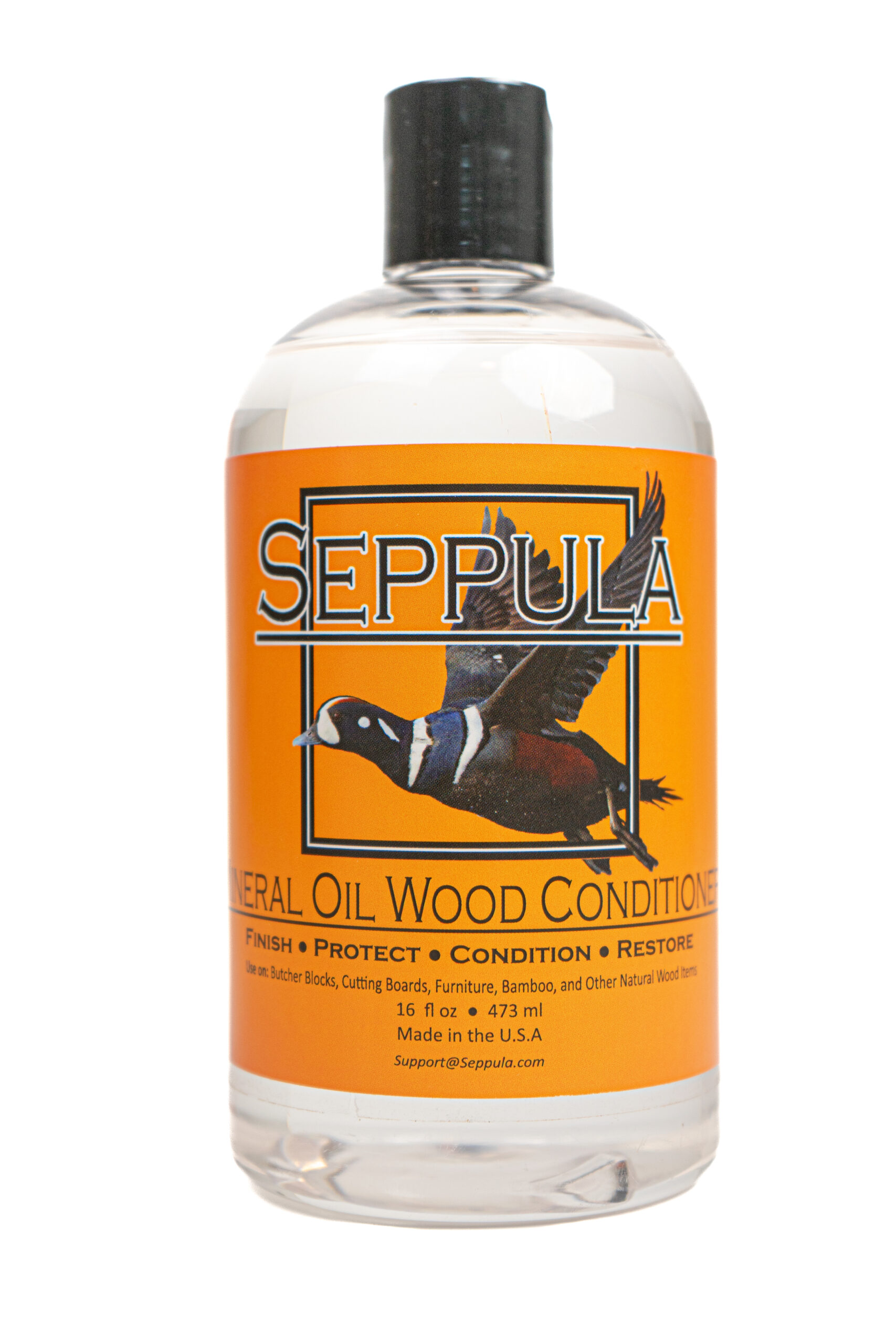 Seppula Mineral oil for wood label front